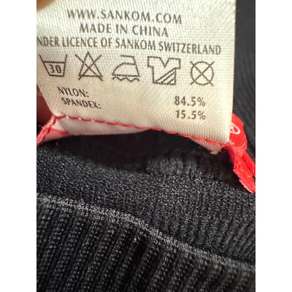 SANKOM Patent Shapewear Crop Leggings XXL Slimming Shaper Pants Black NWT - Picture 8 of 8